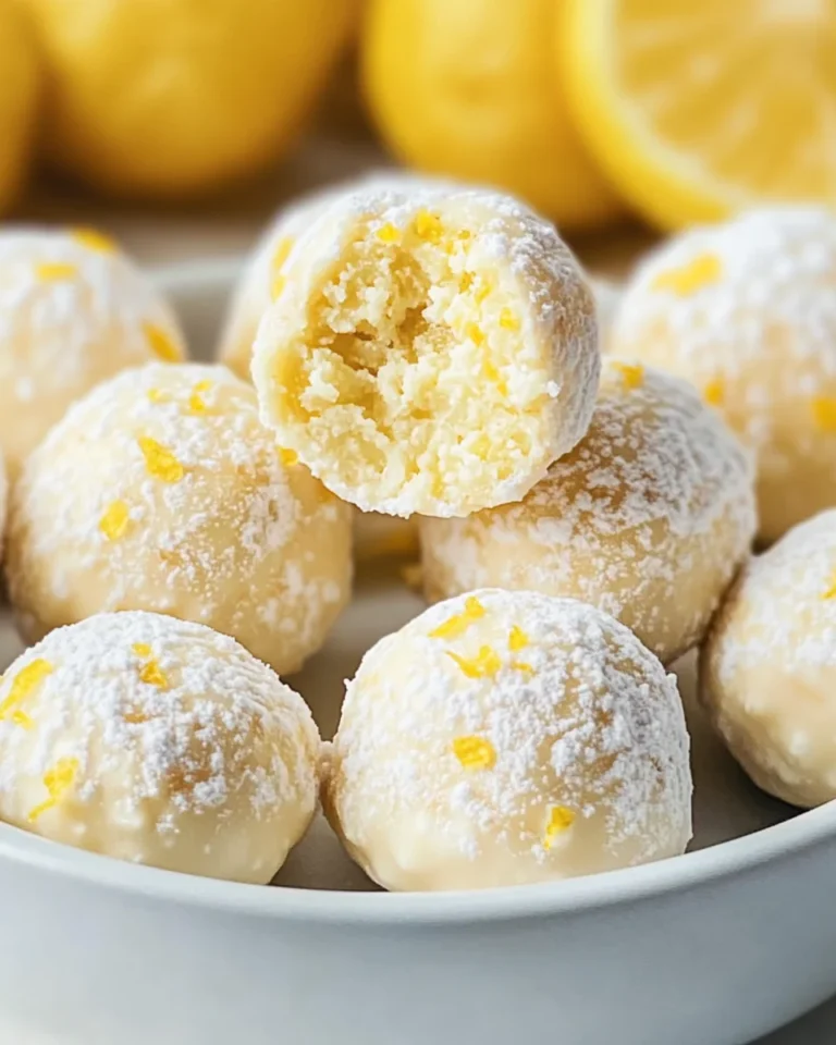Lemon White Chocolate Truffles