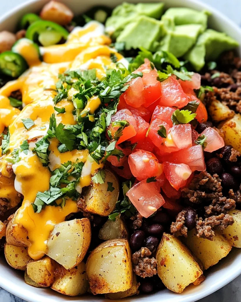 Loaded Potato Taco Bowl