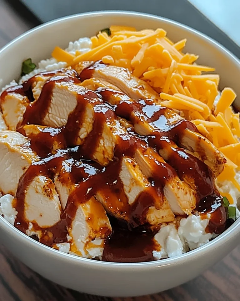 Macro Friendly BBQ Ranch Chicken Bowl with 42g of Protein