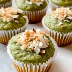 Matcha Banana Coconut Muffins