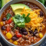 Mexican Beef and Rice Soup