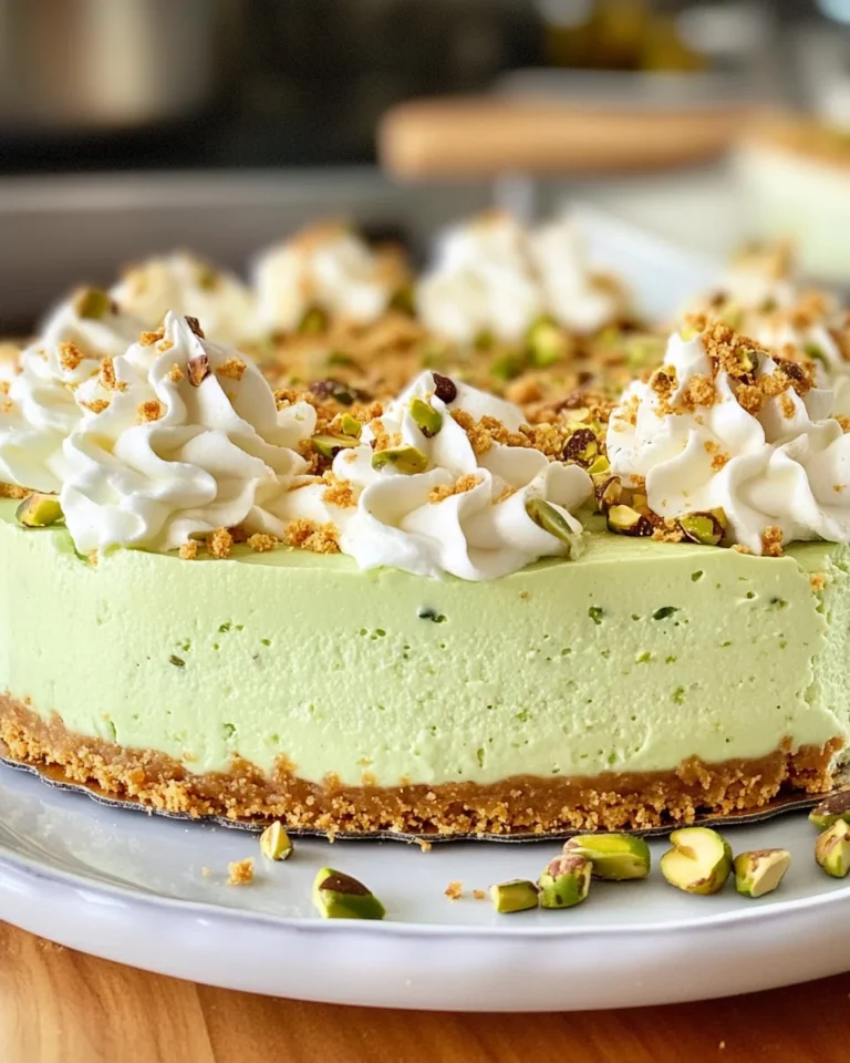 No-Bake Pistachio Cheesecake