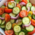 Quick Italian Cucumber Salad