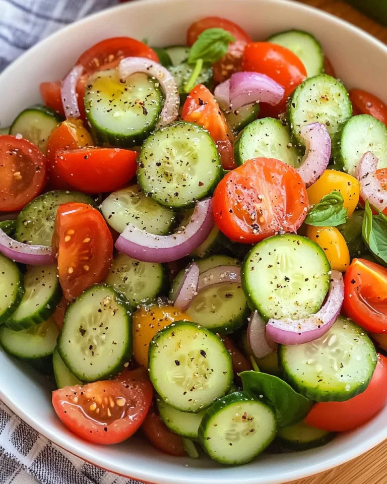 Quick Italian Cucumber Salad