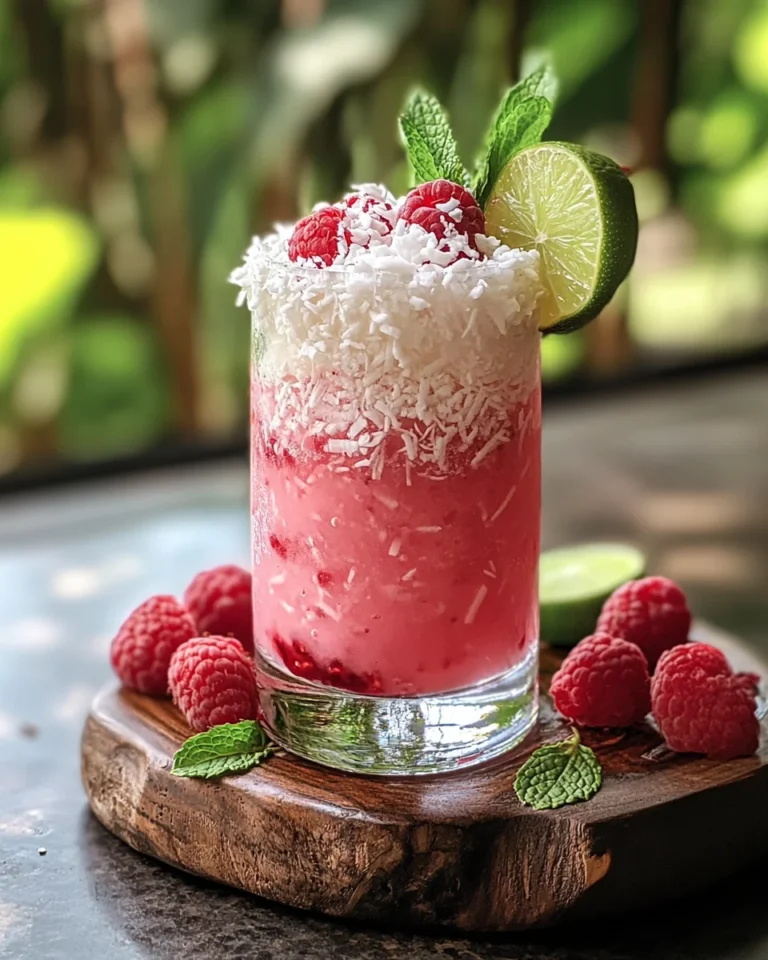 Raspberry Coconut Mojito