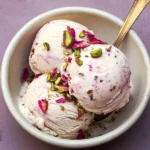 Rose Pistachio Cheesecake Ice Cream