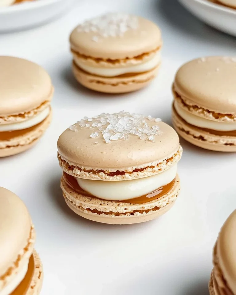Salted Caramel Macarons