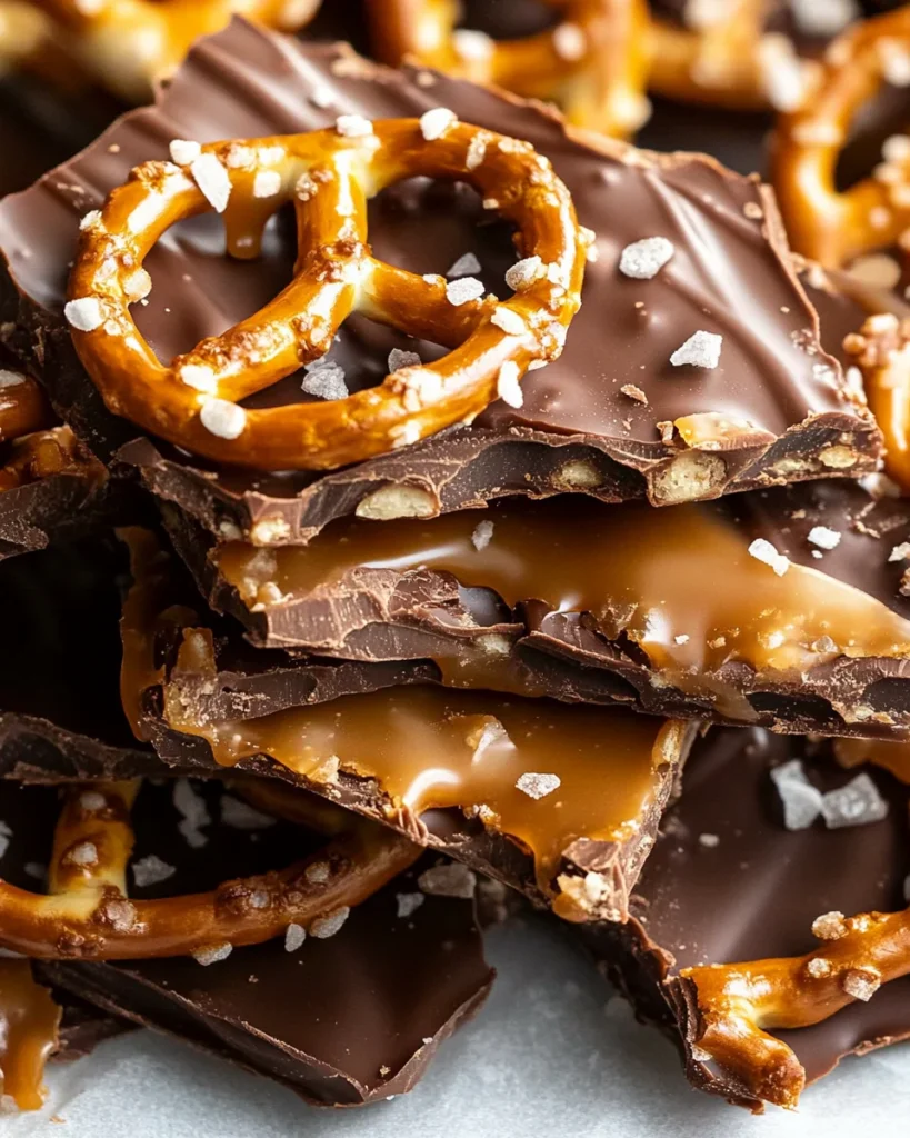 Salted Caramel Pretzel Bark