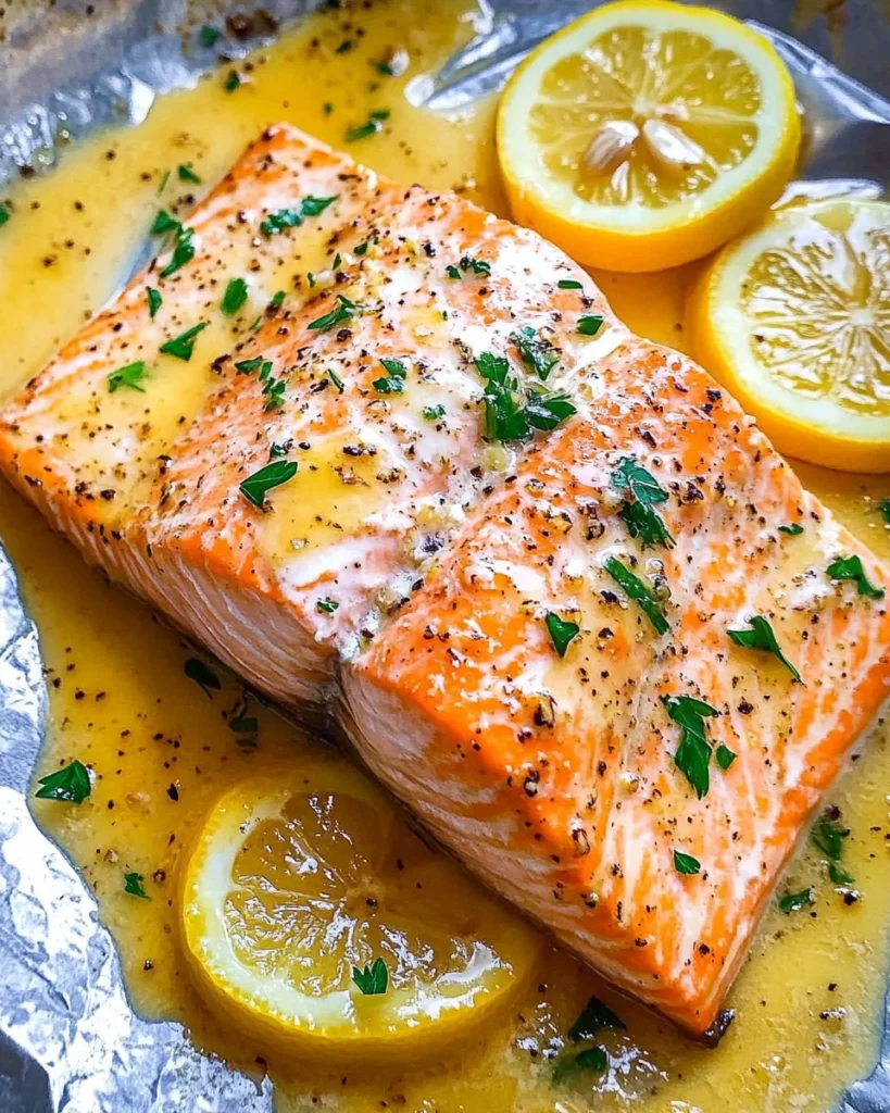 Sheet Pan Lemon Garlic Butter Salmon