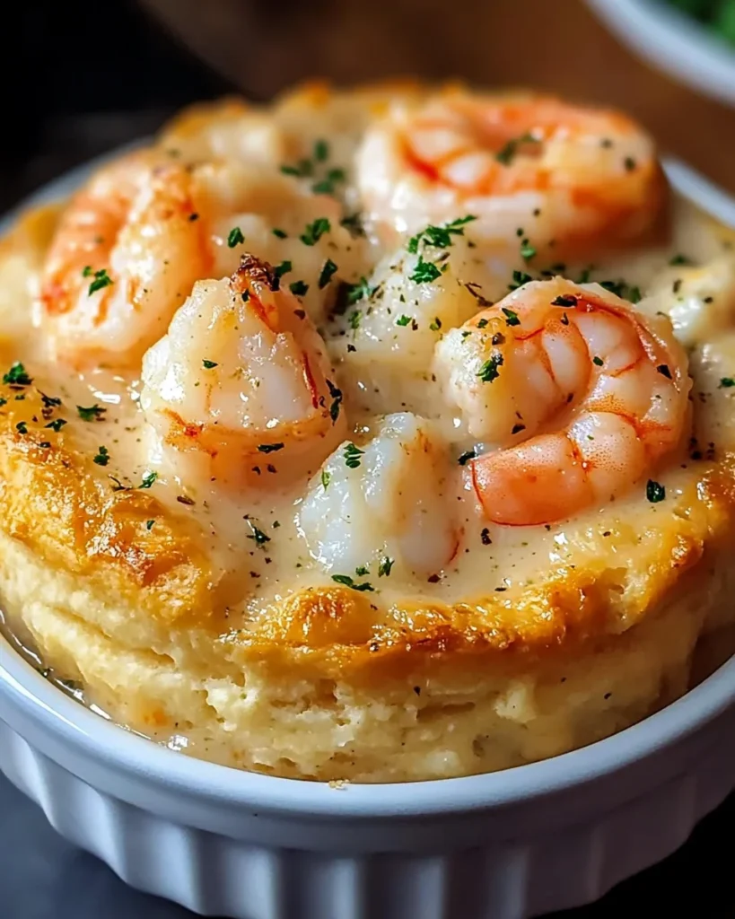 Shrimp & Lobster Cheddar Bay Biscuit Pot Pie