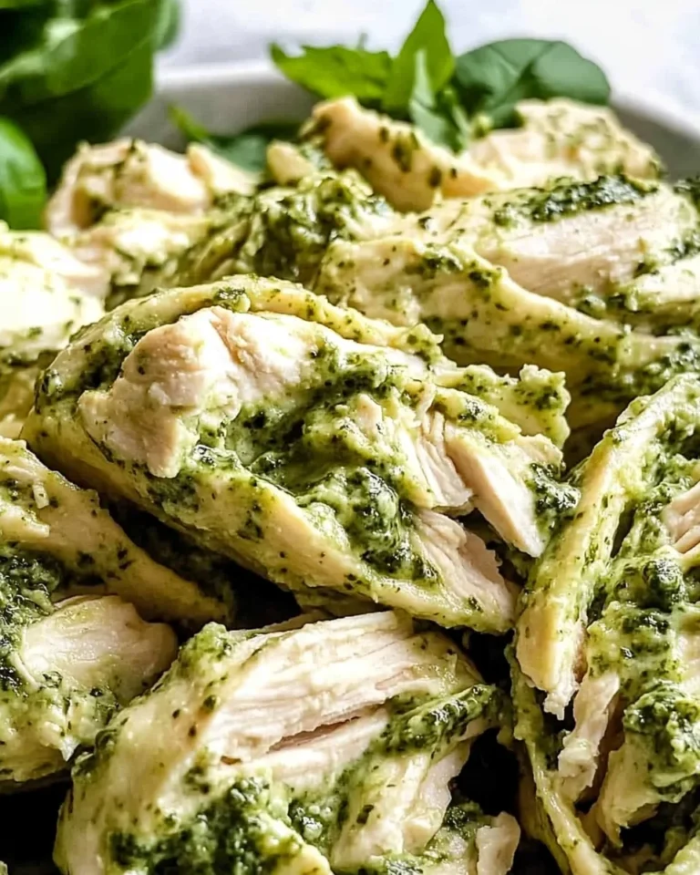 Simple Pesto Chicken Salad - 3-Ingredients!