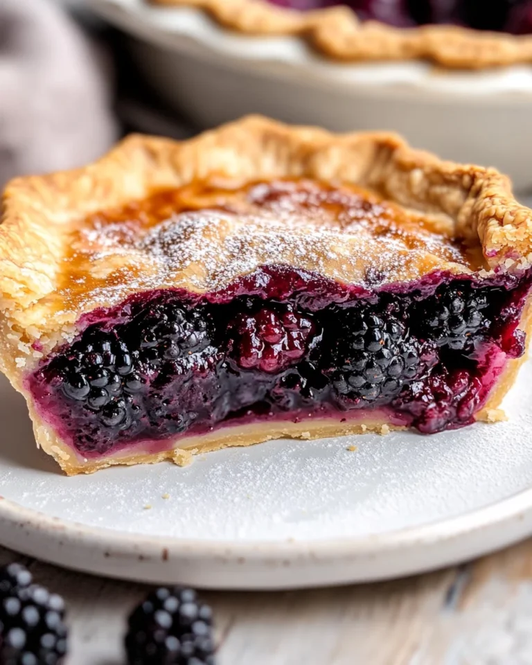 Spiced Blackberry Pie