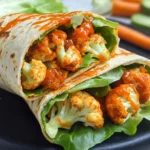 Spicy Buffalo Cauliflower Wraps