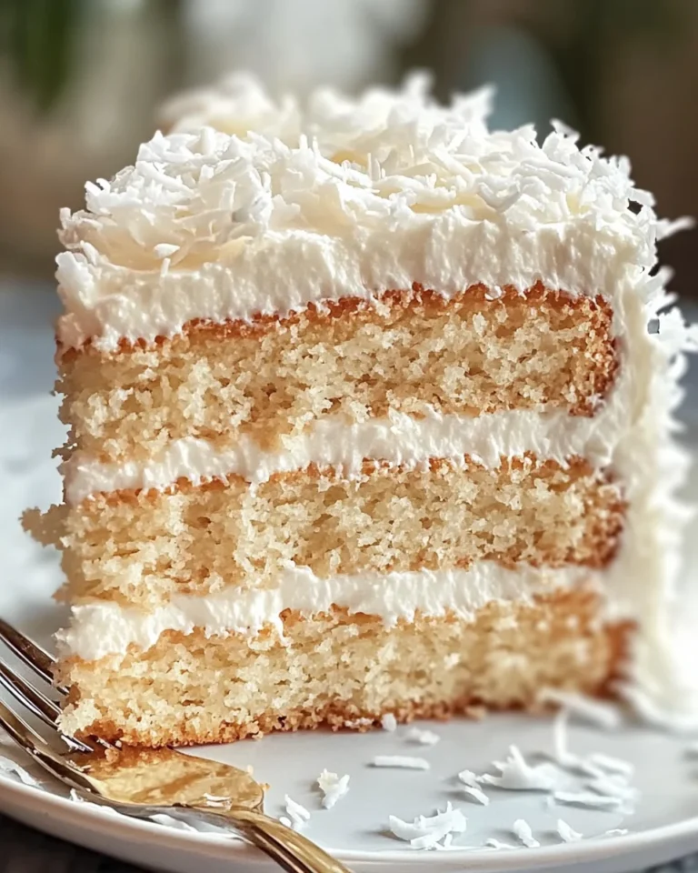 Tasty Old-Fashioned Coconut Cake