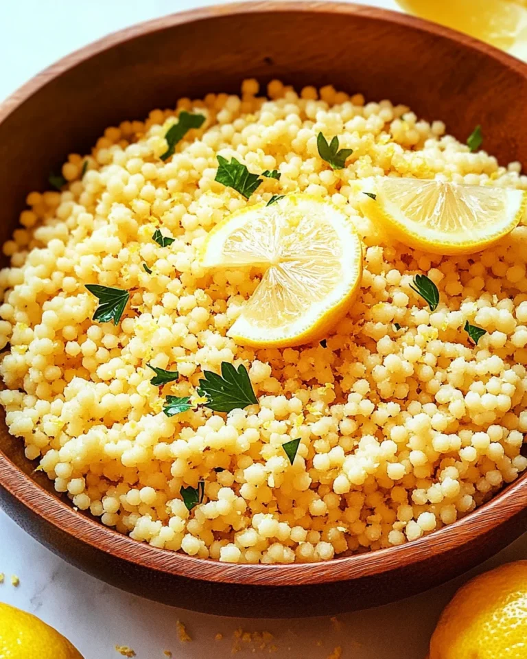 Zesty Lemon Parmesan Couscous