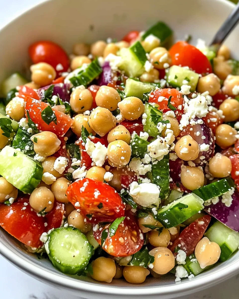 10-Minute Mediterranean Chickpea Salad