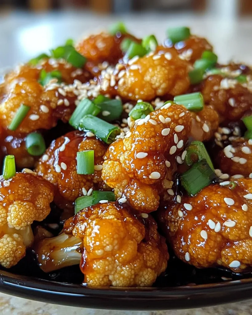Amazing Sticky Honey Garlic Cauliflower in 5 Steps