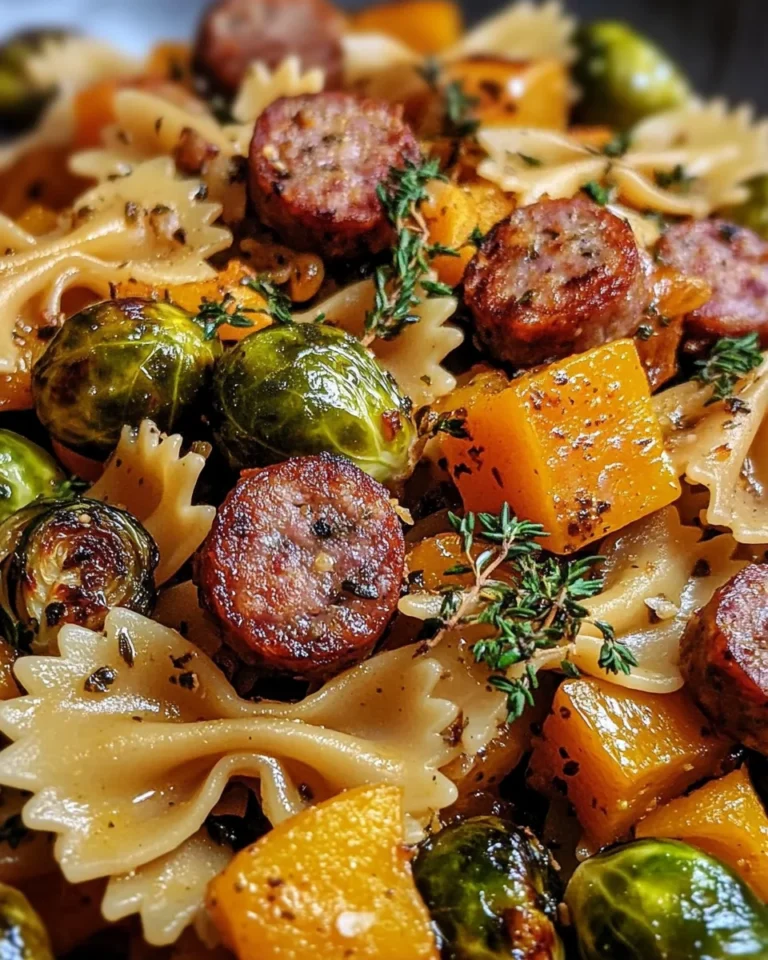 Autumn Sausage Pasta Squash