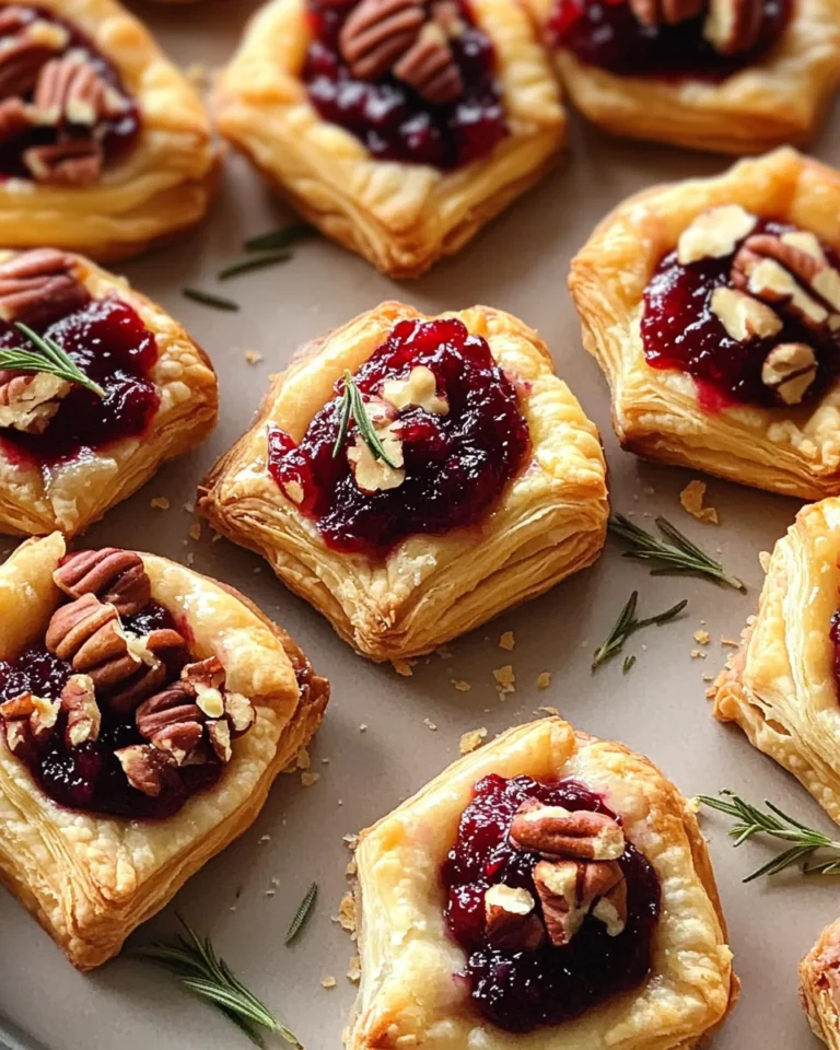 Baked Cranberry Brie Bites
