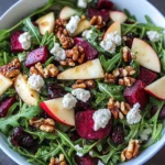 Beet and Goat Cheese Arugula Salad