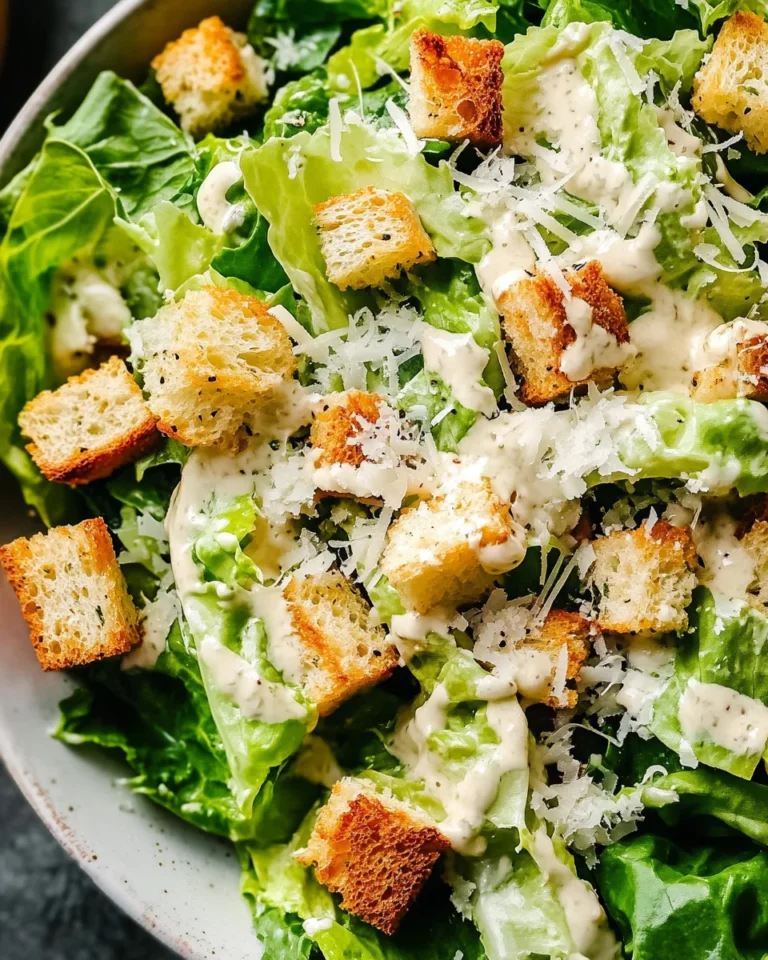 Best Caesar Salad Recipe with Salad Dressing from Scratch