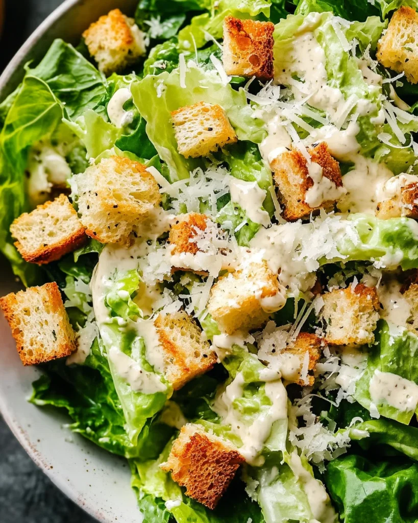 Best Caesar Salad Recipe with Salad Dressing from Scratch