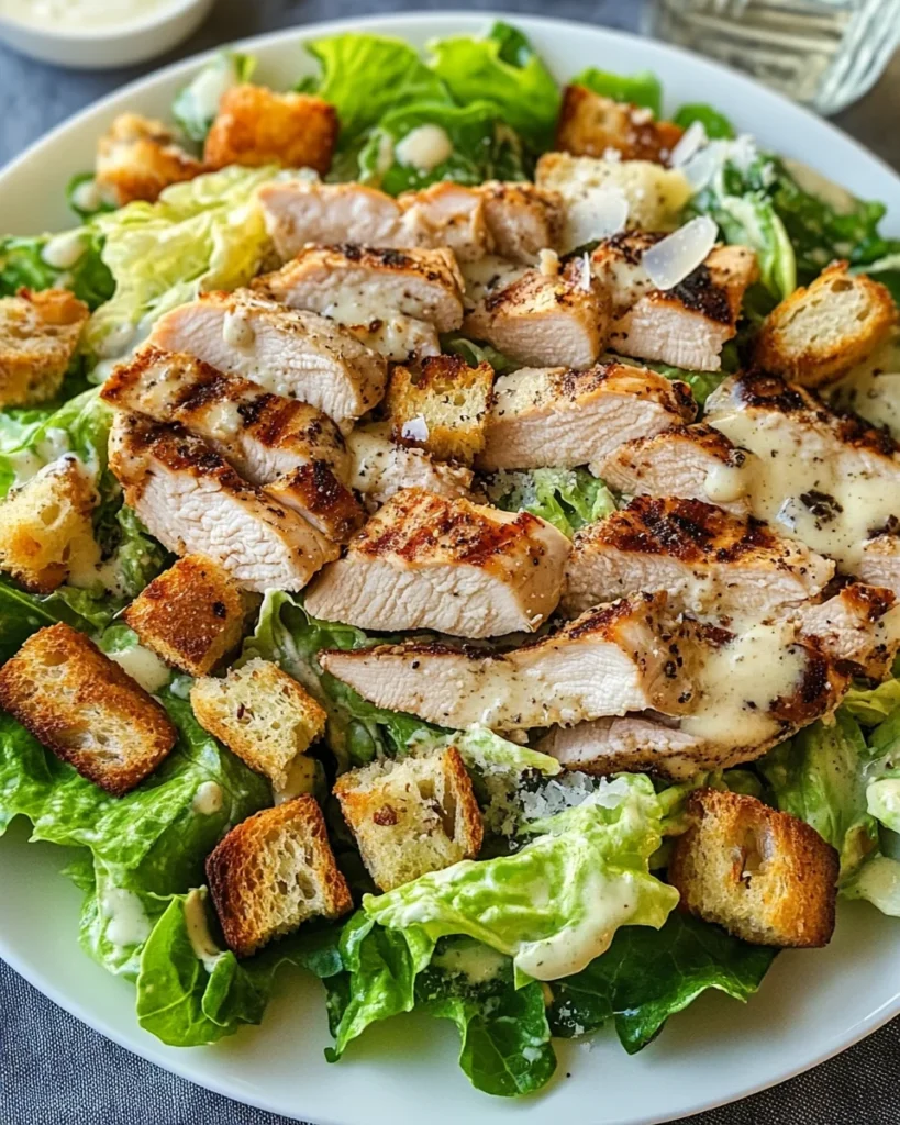 Best Chicken Caesar Salad with Homemade Croutons