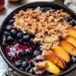 Blueberry Peach Crumble