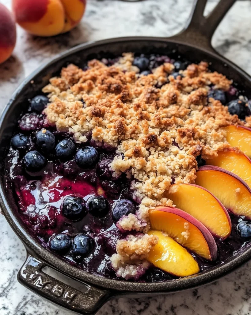 Blueberry Peach Crumble