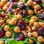 Brighten Your Day with Cranberry Walnut Chickpea Salad Delight