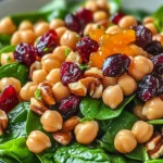 Brighten Your Day with Cranberry Walnut Chickpea Salad Delight
