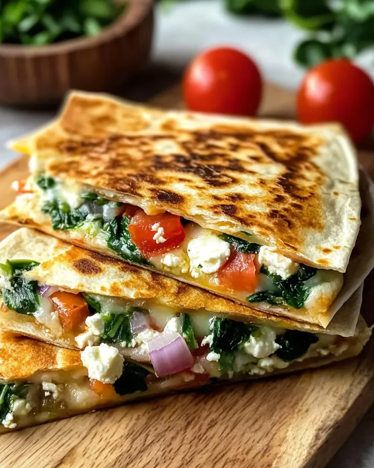 Cheesy Mediterranean Quesadilla
