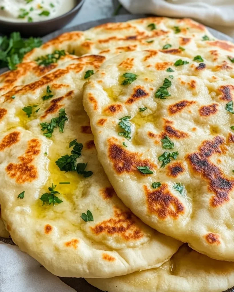 Cottage Cheese Garlic Naan (High Protein, No Yeast!)