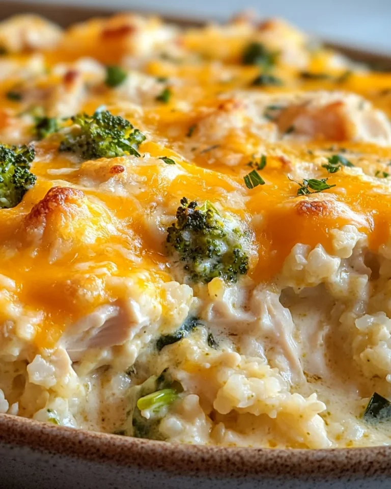 Creamy Chicken Cauliflower Rice Casserole That’s Light Yet Comforting