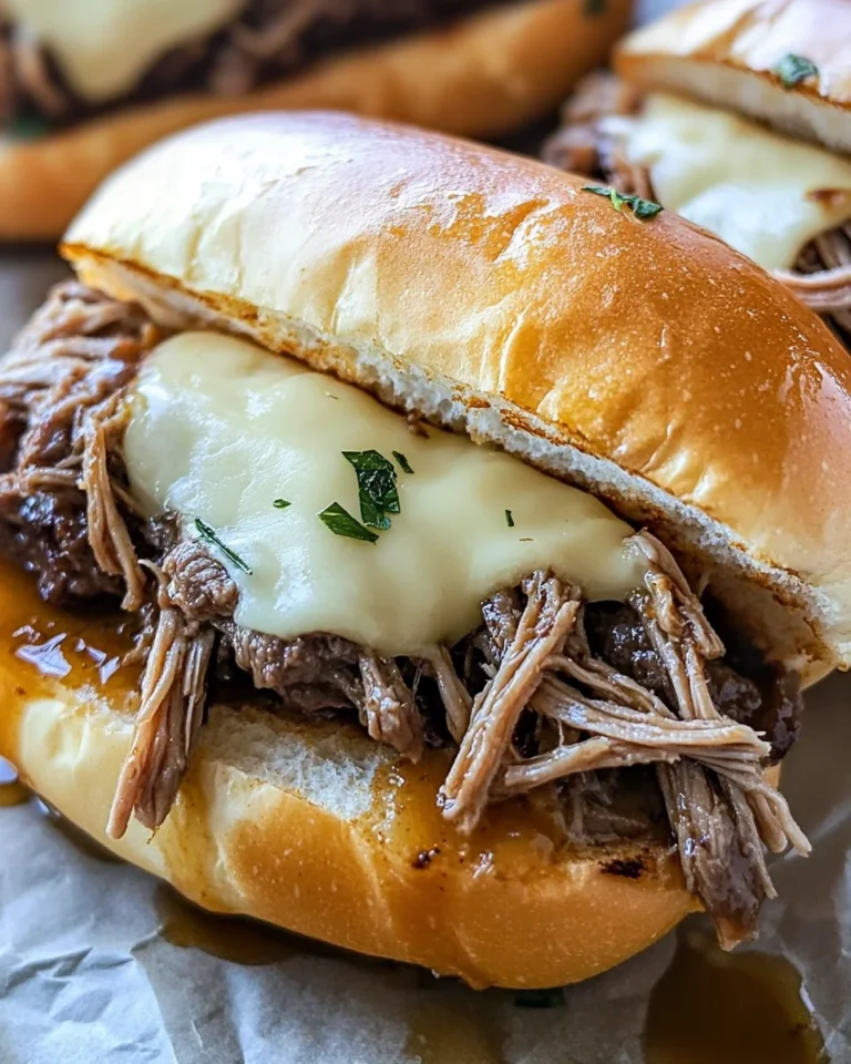 Crockpot French Dip Sandwiches