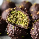 Dubai Chocolate Balls with Pistachio Kunefe Filling