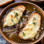 French Onion Short Rib Soup with Gruyère Toast