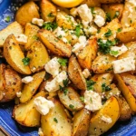 Greek Lemon Feta Roasted Potatoes