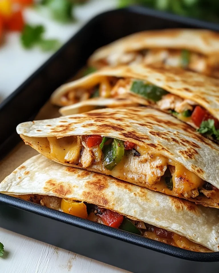 Healthy Baked Chicken Quesadilla