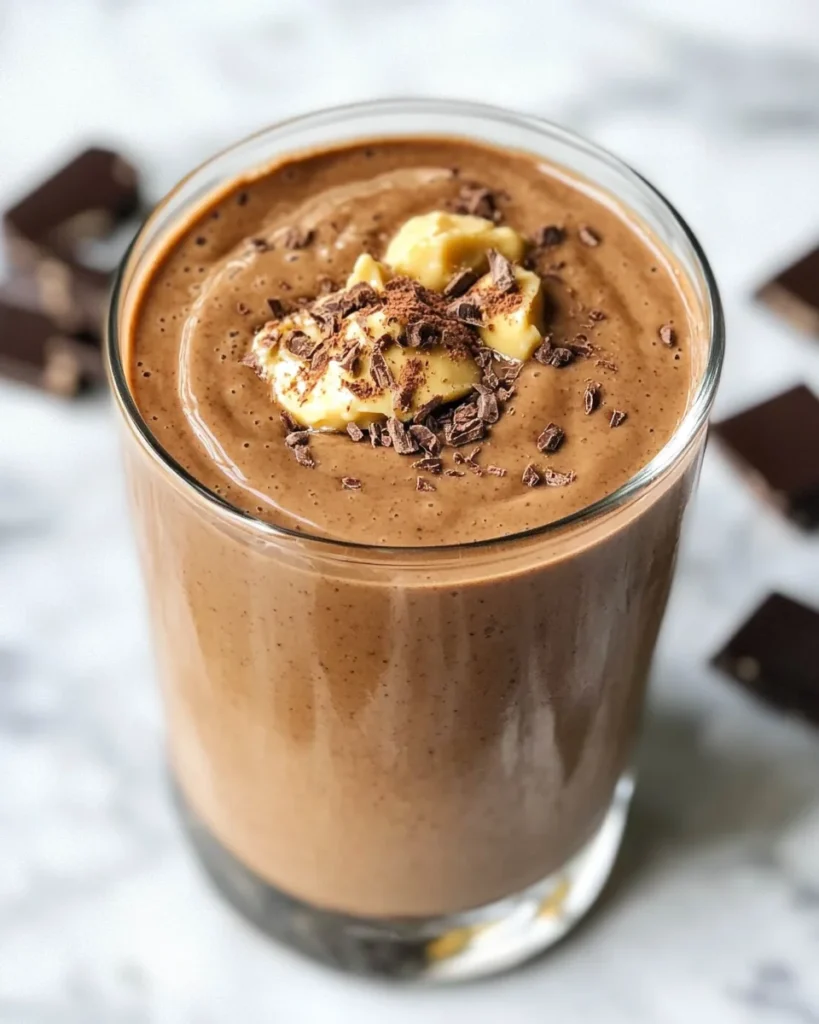Healthy Chocolate Peanut Butter Smoothie