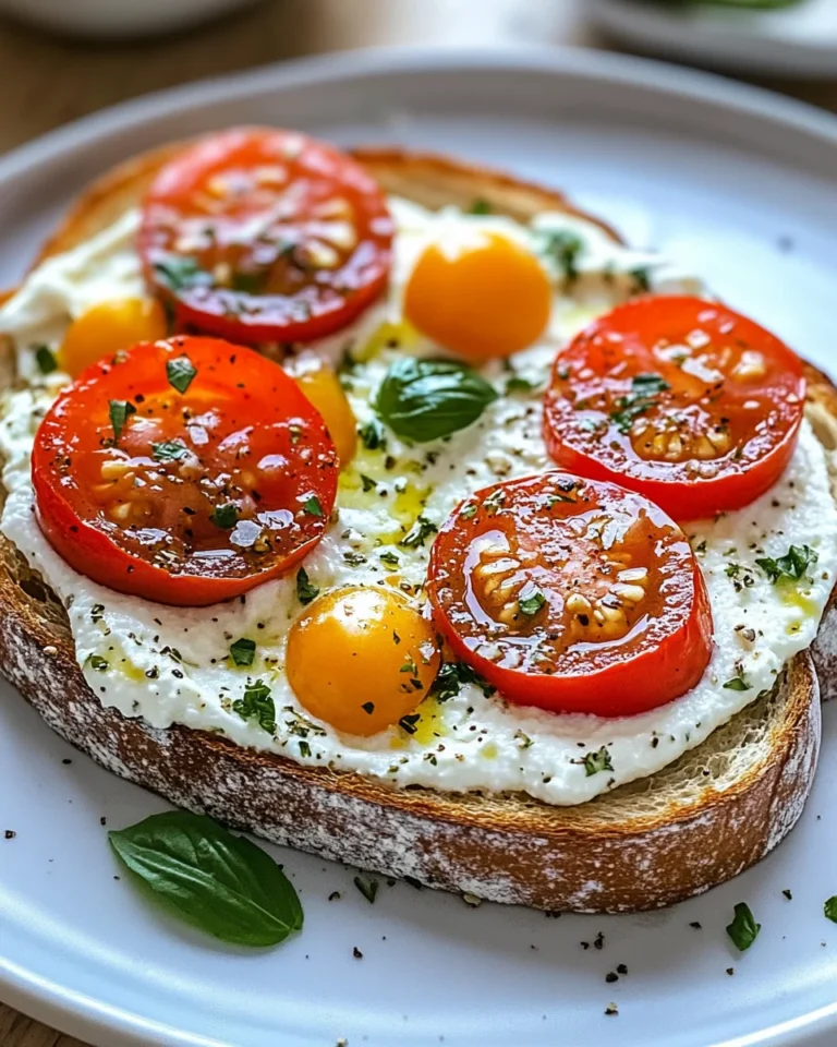 Herbed Ricotta and Tomato Toast