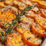 Homemade Garlic Butter Sweet Potato Bake - wineandcookie