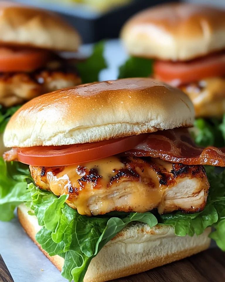 Honey Mustard BLT Chicken Sliders