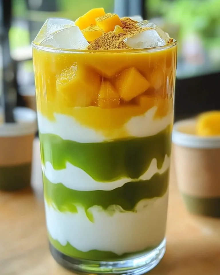 Iced Mango Matcha Latte Recipe for a Refreshing Summer Drink
