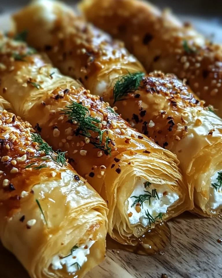 Indulgent Oven Fried Feta Rolls with Chili Honey Magic