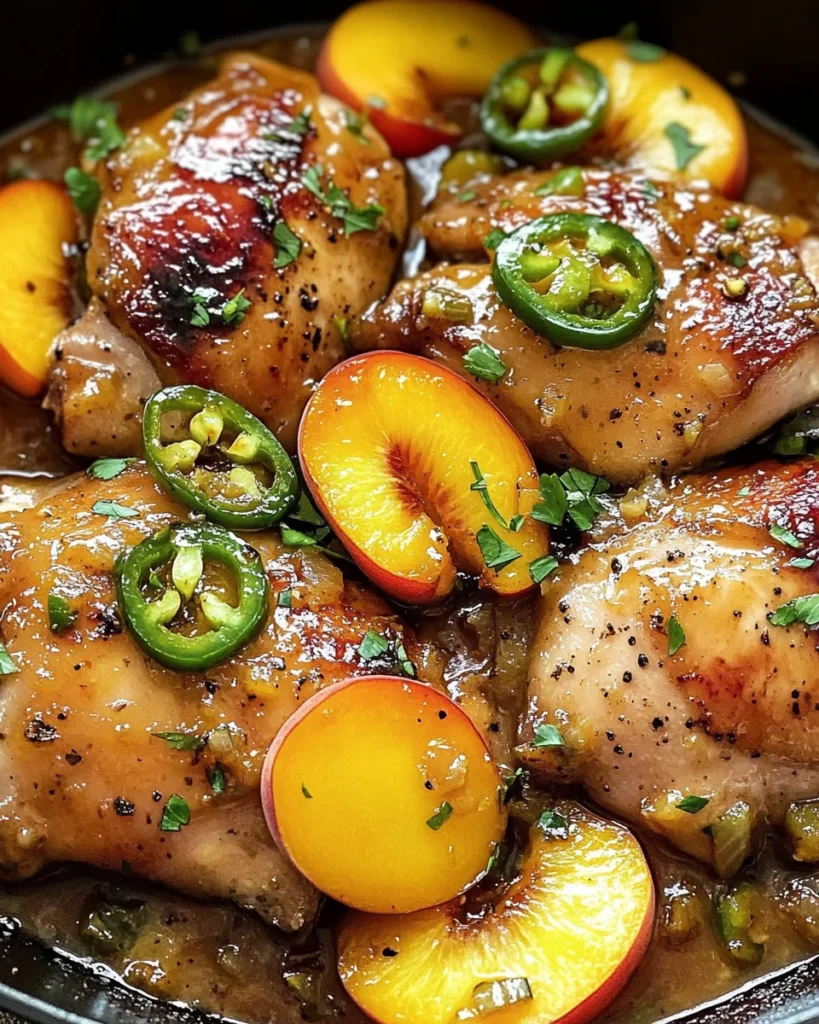 Jalapeno Peach Chicken