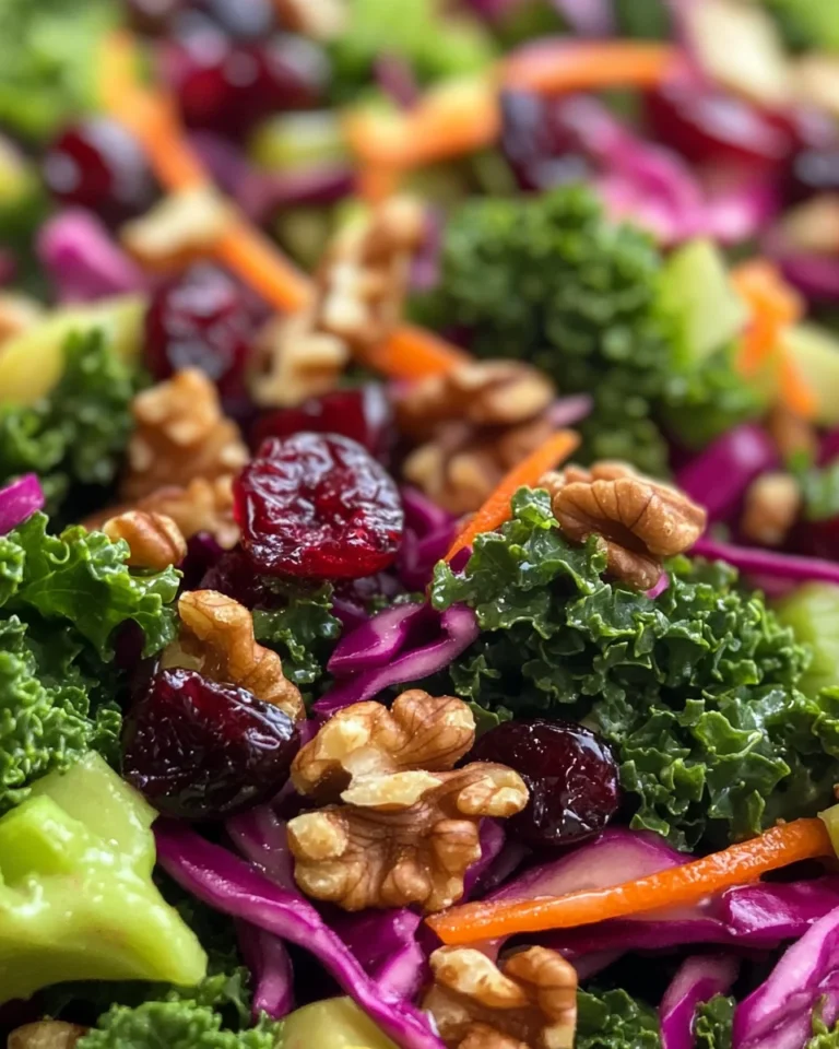 Kale Salad with Cranberries