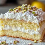 Lemon Pistachio Ricotta Cloud Cake