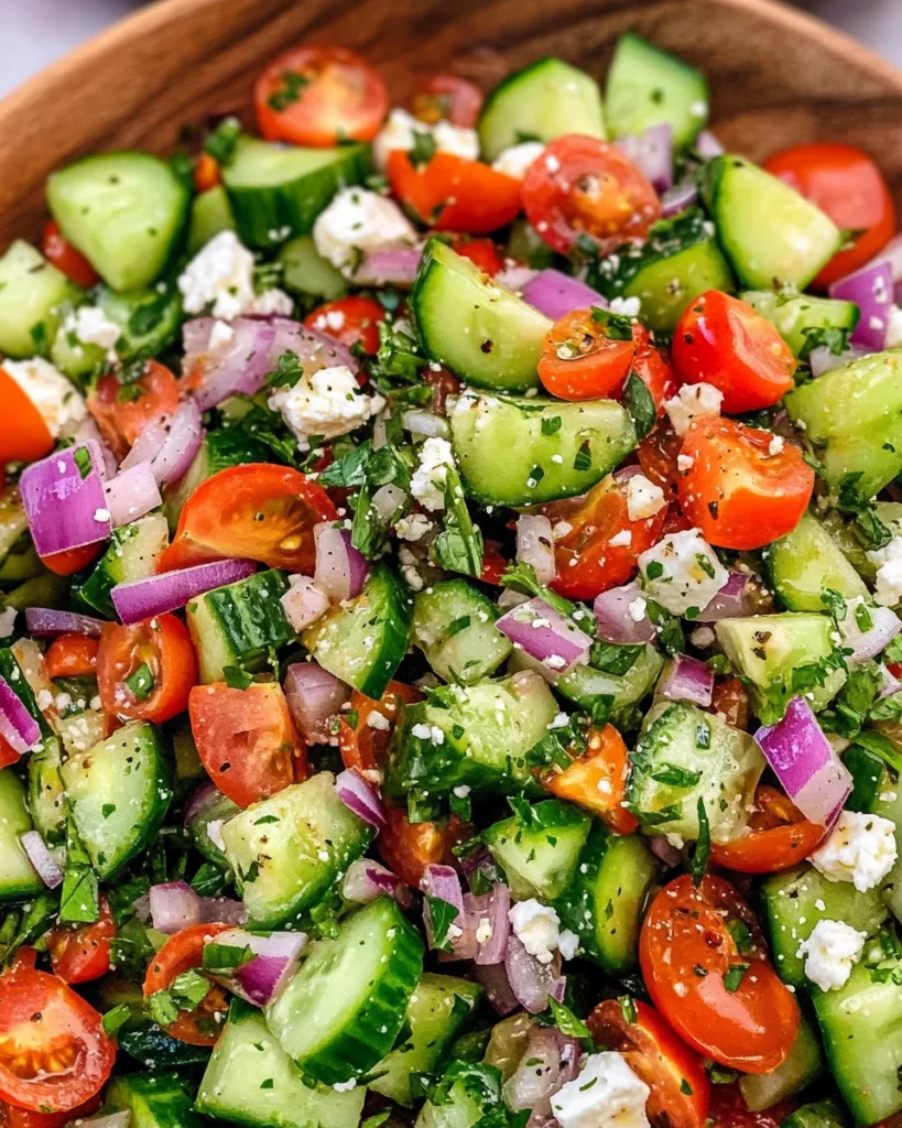 Mediterranean Cucumber Salad