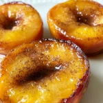 Pan fried peaches